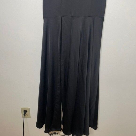 Fame and Partners Maxi Black Dress Womens Size 2 - Picture 9 of 12